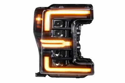XB LED Headlights (Pair/Amber DRL) <br>17-19 Ford Super Duty