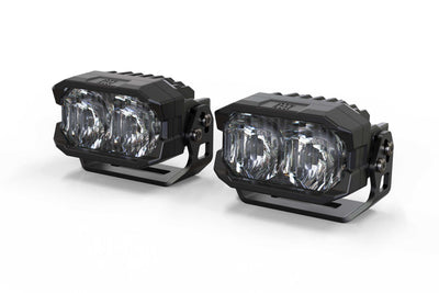 HXB LED Pod <br> 2Banger,Combo,White,Pair