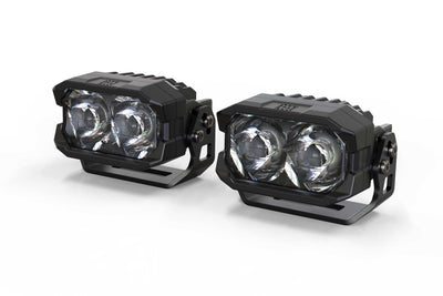 HXB LED Pod <br> 2Banger,Spot,Yellow,Pair