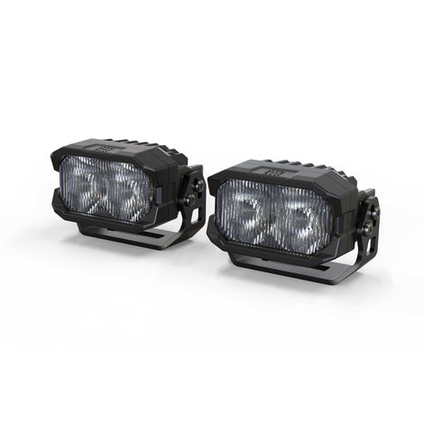 NCS LED Pod <br> 2Banger,SAE Wide,White,Pair