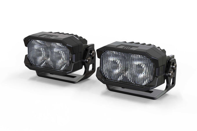 NCS LED Pod <br> 2Banger,SAE Wide,Yellow,Pair