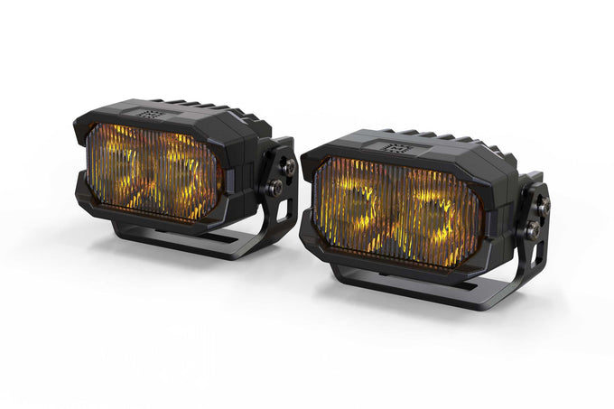 NCS LED Pod <br> 2Banger,SAE Wide,White,Pair