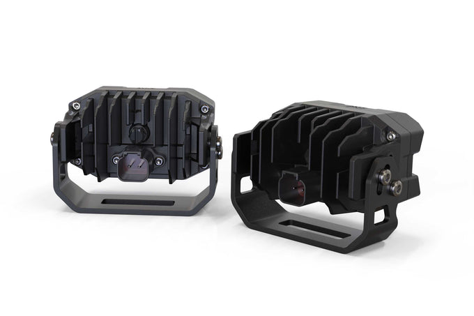 NCS LED Pod <br> 2Banger,SAE Wide,Yellow,Pair