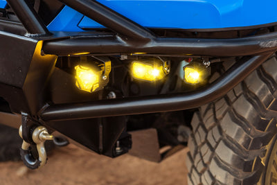 HXB LED Pod <br> 2Banger,SAE Wide,Yellow,Pair
