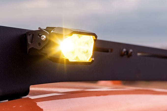 NCS LED Pod <br> 2Banger,SAE Wide,White,Pair