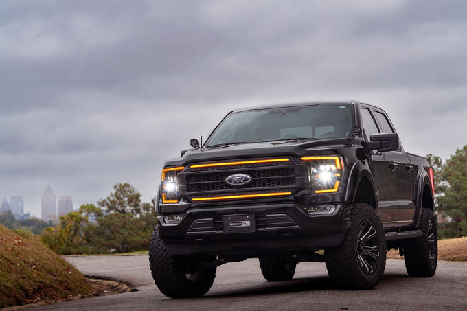 XB LED Headlights (Amber DRL)<br> 21-23 Ford F150