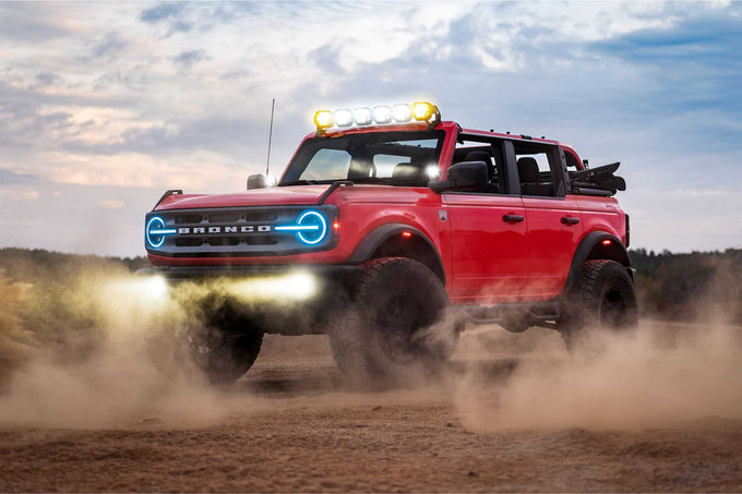 XRGB LED Headlights (Pair/RGB DRL) <br>21-24 Ford Bronco
