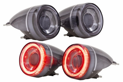 XB LED Tail Lights (Set/Smoked) <br>05-10 Ferrari F430