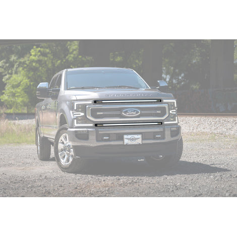 XBG LED DRL Grille Inserts White <br> 20-22 Ford Super Duty Platinum