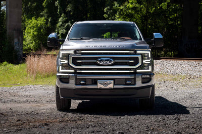 XBG LED DRL Grille Inserts White <br> 20-22 Ford Super Duty Platinum