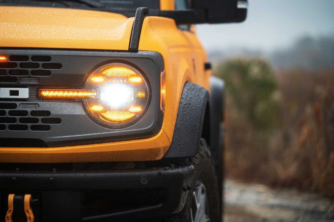 XB LED Headlights (Pair/Amber DRL) <br>21-24 Ford Bronco