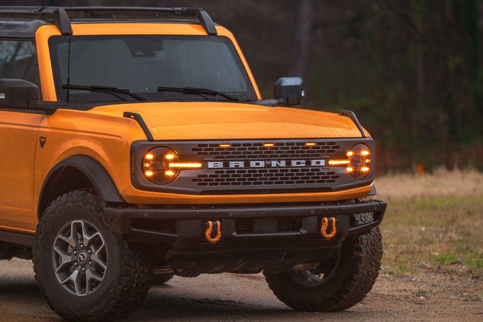 XB LED Headlights (Pair/Amber DRL) <br>21-24 Ford Bronco