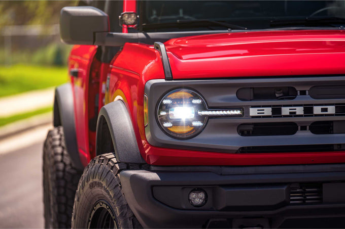XB LED Headlights (Pair/White DRL) <br>21-24 Ford Bronco