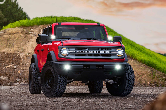 XB LED Headlights (Pair/White DRL) <br>21-24 Ford Bronco