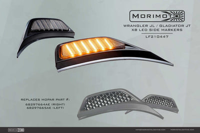 XB LED Side Markers (Pair) <br>18-24 Jeep Wrangler, 20-24 Gladlator
