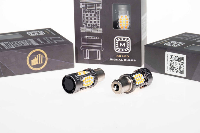 1156 Amber XB LED Bulbs(Set) <br>Universal