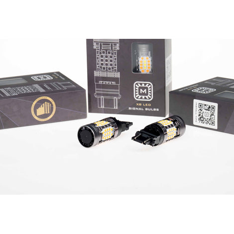 XB LED Bulbs <br>7440/7443,Amber,Set