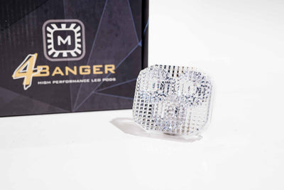 4Banger White Flood Lens Only <br>Universal