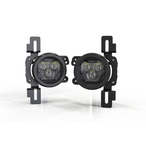 4Banger Fog Light Kit Yellow <br> 17+ Jeep Wrangler JL / 20+ Gladlator JT