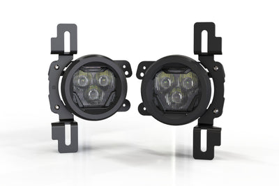 4Banger Fog Light Kit Yellow <br> 17+ Jeep Wrangler JL / 20+ Gladlator JT