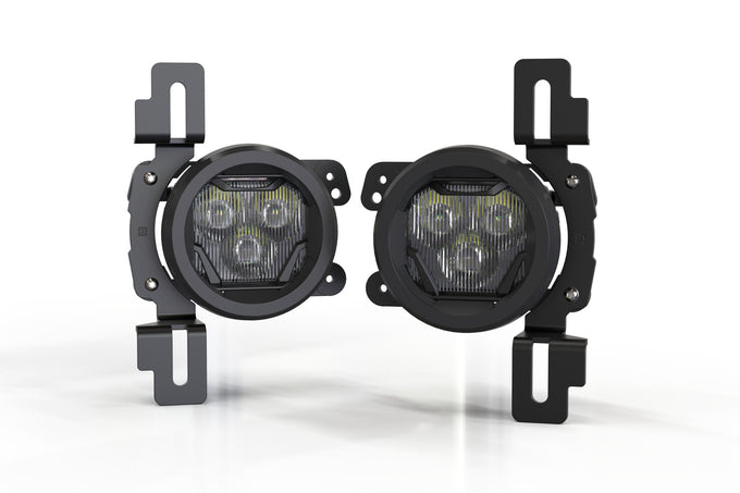 4Banger Fog Light Kit Yellow <br> 17+ Jeep Wrangler JL / 20+ Gladlator JT
