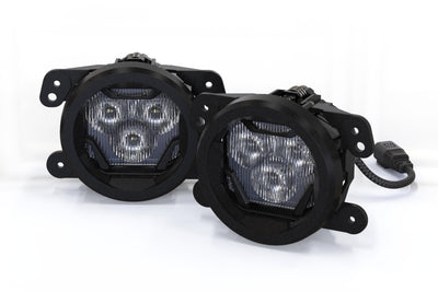 4Banger Fog Light Kit Yellow <br> 17+ Jeep Wrangler JL / 20+ Gladlator JT