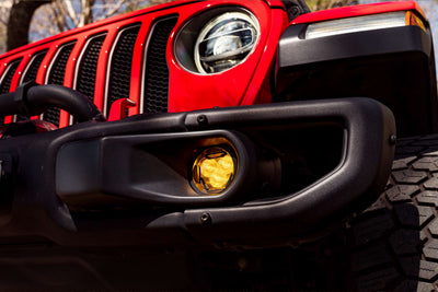 4Banger Fog Light Kit Yellow <br> 17+ Jeep Wrangler JL / 20+ Gladlator JT