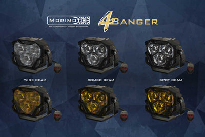 4Banger Fog Light Kit Yellow <br> 17+ Jeep Wrangler JL / 20+ Gladlator JT