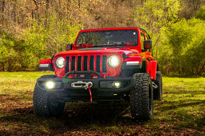 4Banger Fog Light Kit White <br> 17+ Jeep Wrangler JL / 20+ Gladlator JT