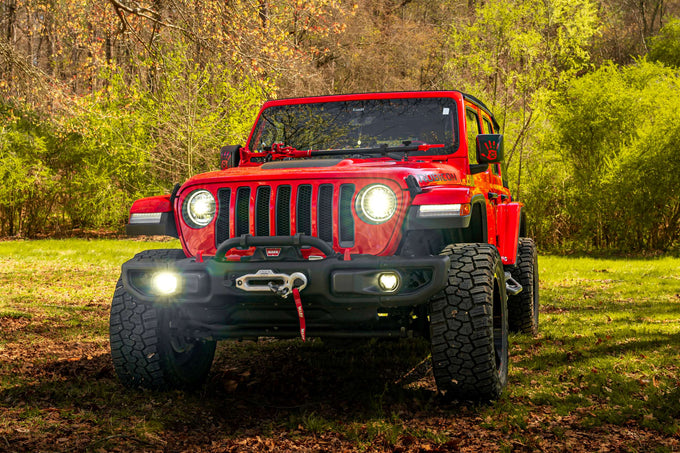 4Banger Fog Light Kit White <br> 17+ Jeep Wrangler JL / 20+ Gladlator JT