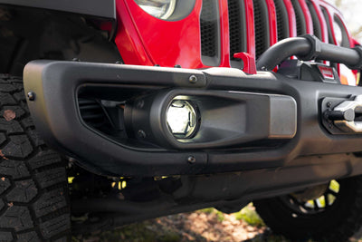 4Banger Fog Light Kit White <br> 17+ Jeep Wrangler JL / 20+ Gladlator JT