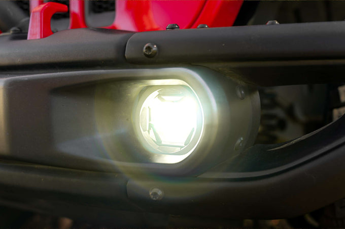 4Banger Fog Light Kit White <br> 17+ Jeep Wrangler JL / 20+ Gladlator JT