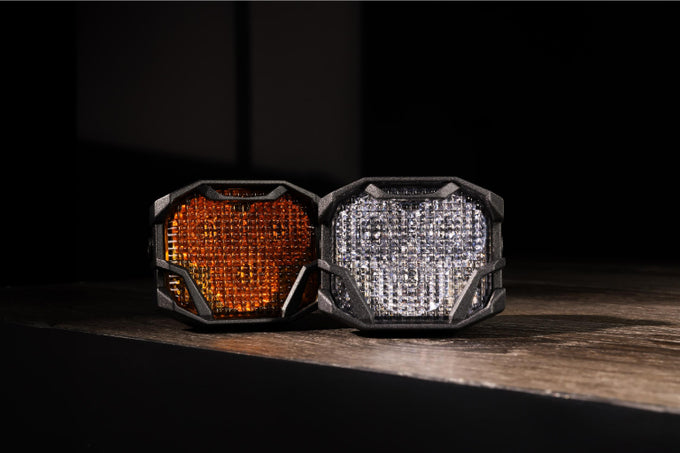 2x 4Banger 2.0 HXB LED Pods Flood / Yellow <br> Universal