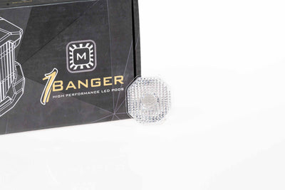 1Banger White Flood Lens Only <br>Universal