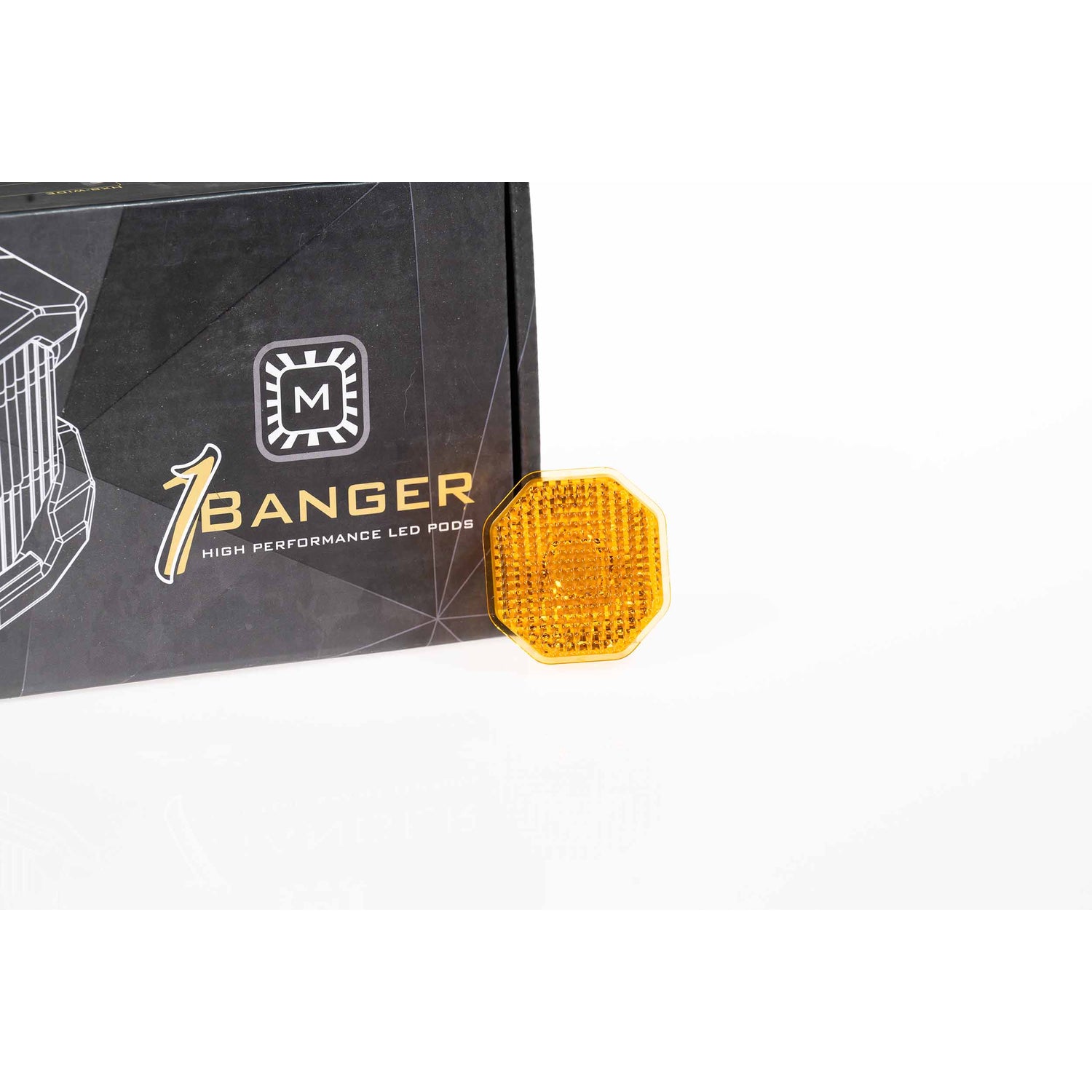 1Banger Yellow Flood Lens Only <br>Universal