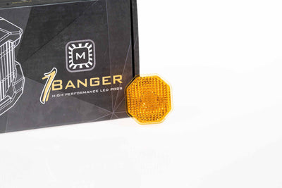 1Banger Yellow Flood Lens Only <br>Universal