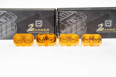 2Banger Yellow Flood Lens Only <br>Universal