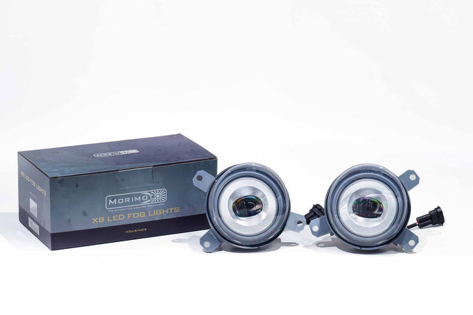 Pair XB LED Fog Lights Chrome <br> 95-98 Ferrari 355 / 94-96 Ferrari F512M