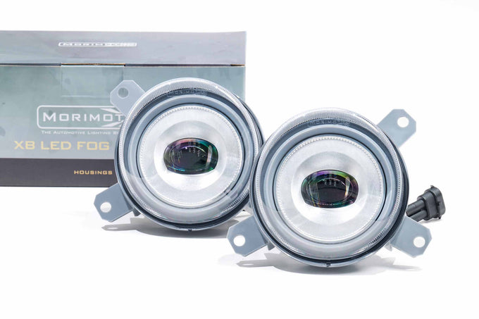 Pair XB LED Fog Lights Chrome <br> 95-98 Ferrari 355 / 94-96 Ferrari F512M