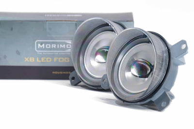 Pair XB LED Fog Lights Chrome <br> 95-98 Ferrari 355 / 94-96 Ferrari F512M