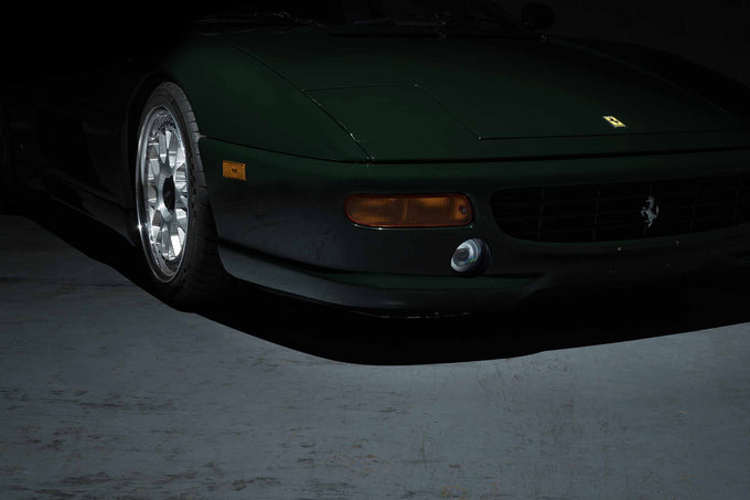 Pair XB LED Fog Lights Chrome <br> 95-98 Ferrari 355 / 94-96 Ferrari F512M