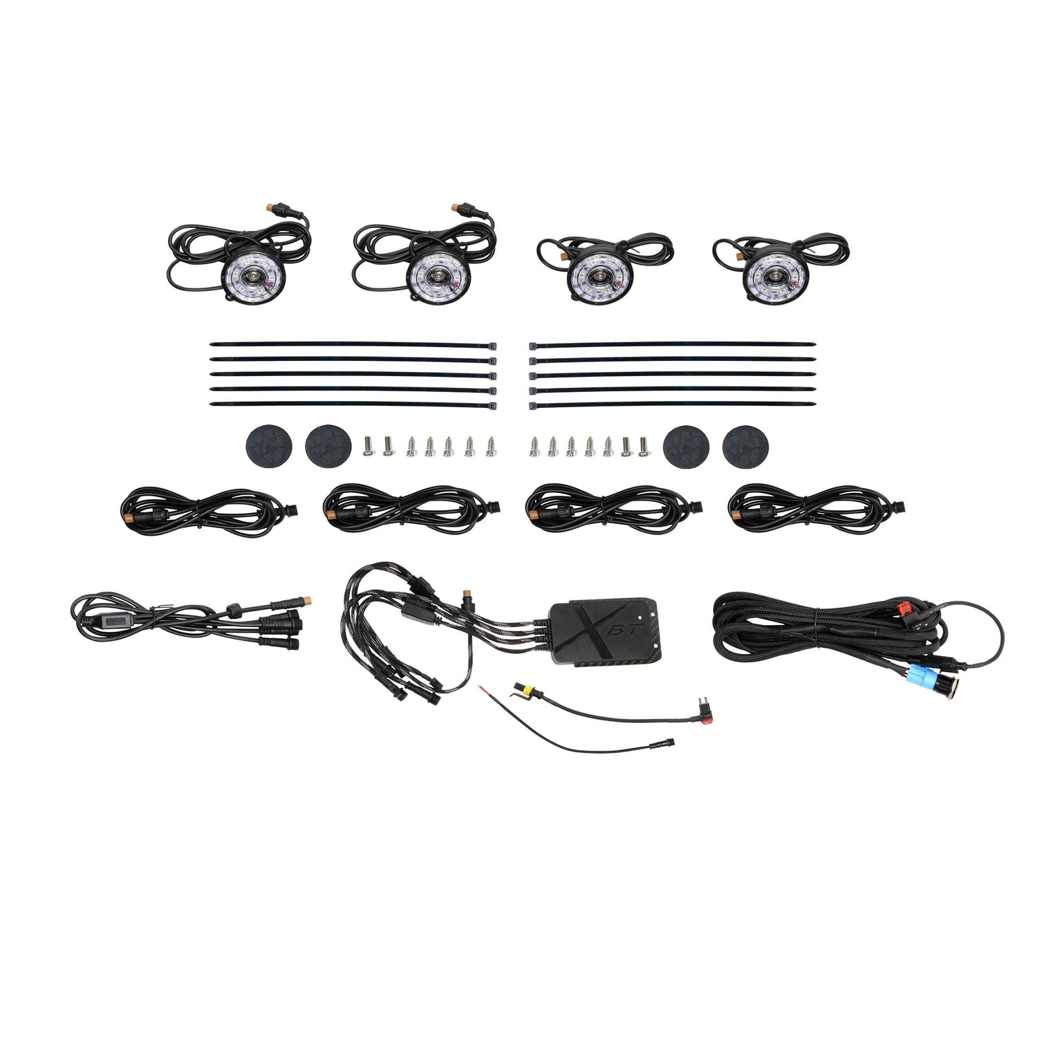 Rock Light Kit 4 Pack <br>RGB LED