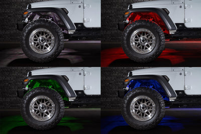 Rock Light Kit 4 Pack <br>RGB LED