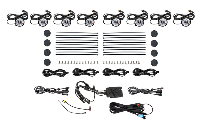 8x RGB LED Rock Light Kit <br> Trucks / Jeeps / SUVs / Powersports