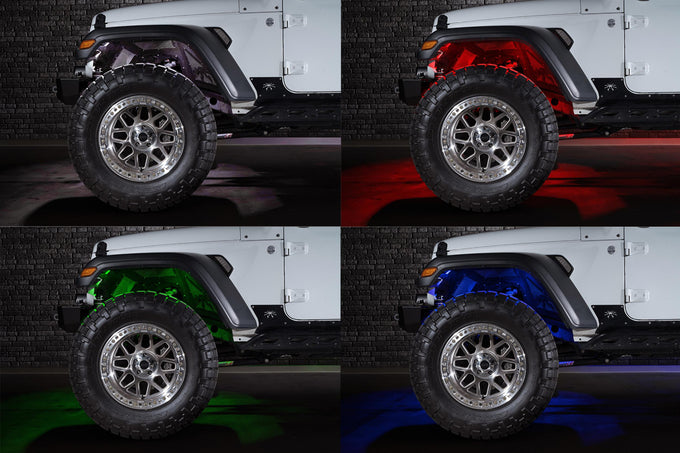 8x RGB LED Rock Light Kit <br> Trucks / Jeeps / SUVs / Powersports