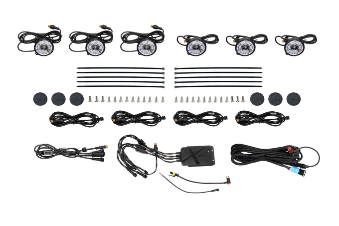 6x RGB LED Rock Light Kit <br> 94-96 Ferrari F512M Trucks/Jeeps/SUVs/Powersports