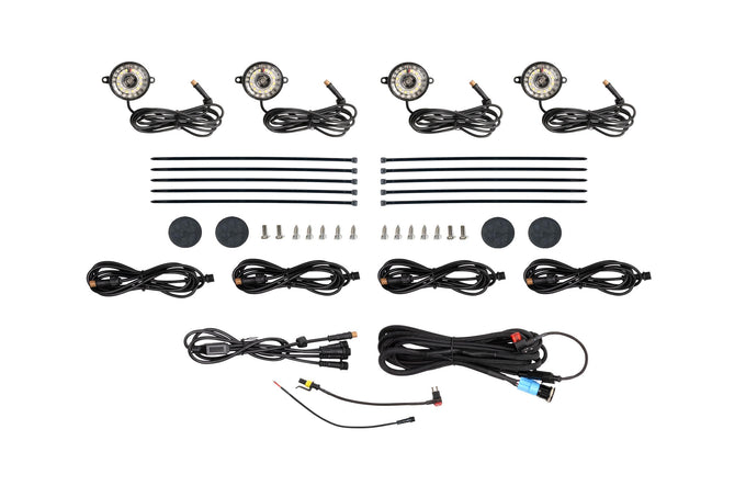 Rock Light(White LED) Kit/4 Pack <br> Universal