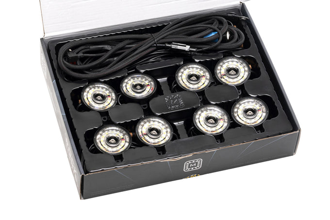 Rock Light Kit/8 Pack <br>White LED