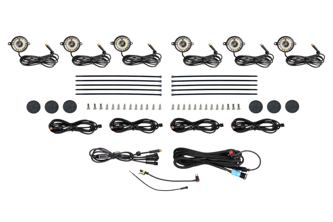 6 Pack Rock Light Kit (White LED) <br> Universal