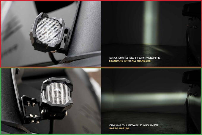 1Banger Omni-Adjustable Mounts (Pair) <br>Universal